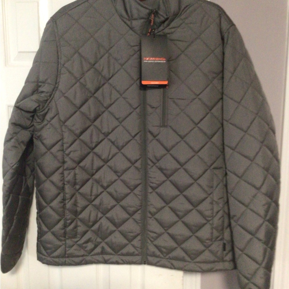 Men's Grey Quilted Jacket